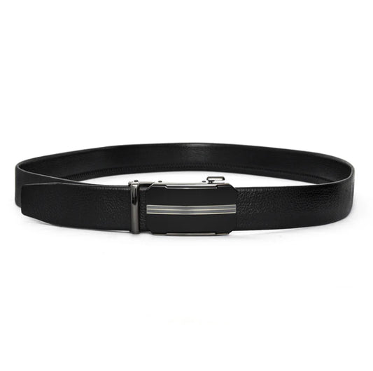 Auto Lock Men’s Belt – Classic Design, Easy Slide Buckle