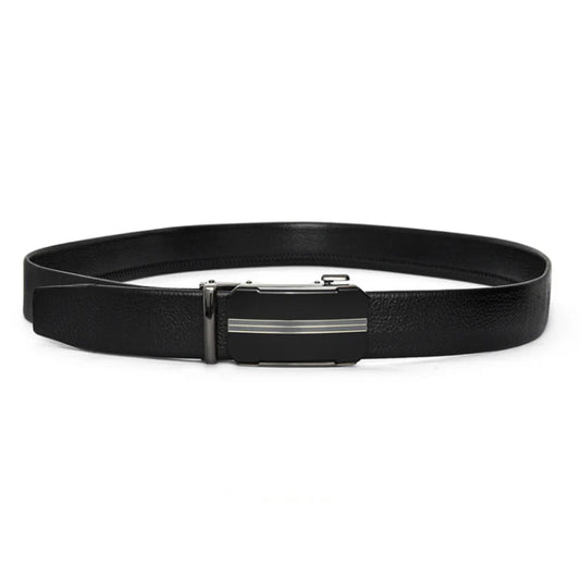 Auto Lock Men’s Belt – Classic Design, Easy Slide Buckle