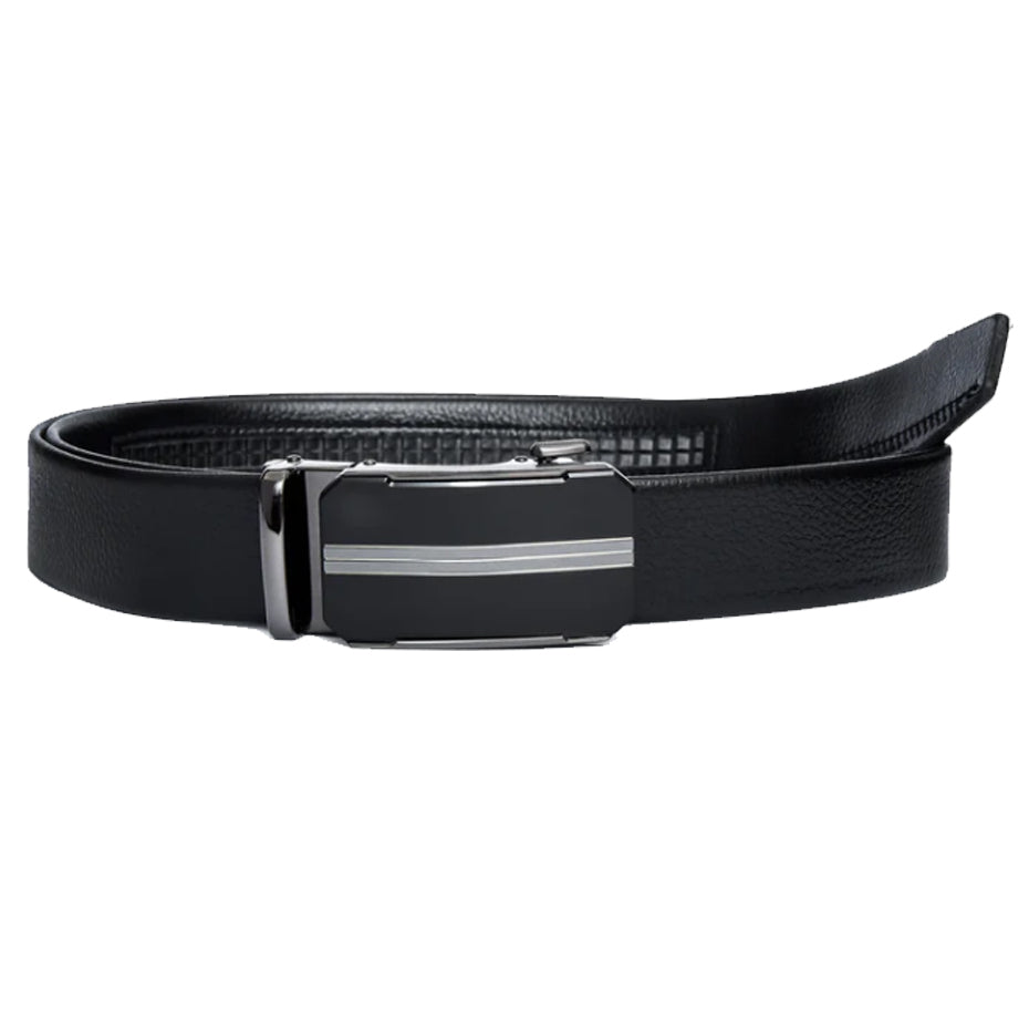 Auto Lock Men’s Belt – Classic Design, Easy Slide Buckle