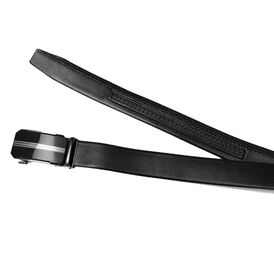Auto Lock Men’s Belt – Classic Design, Easy Slide Buckle