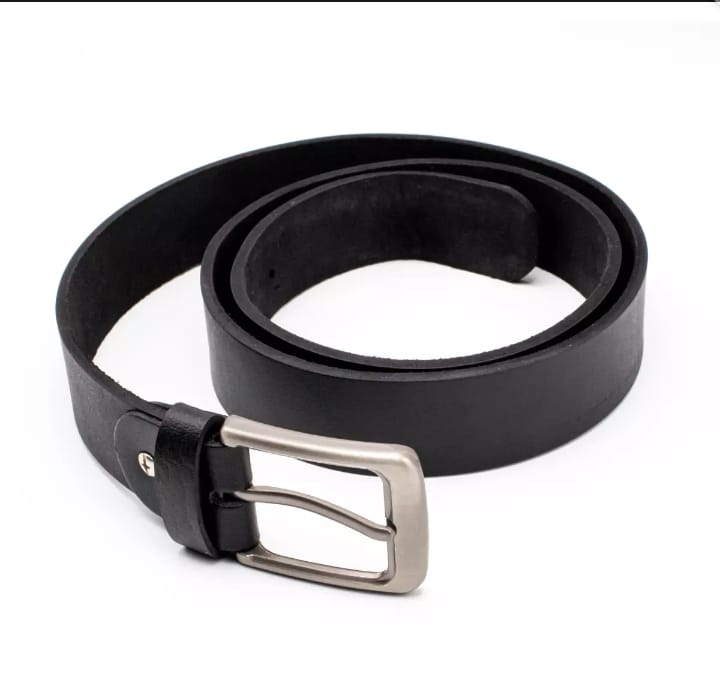 Premium Genuine Leather Belt – Classic Black Men’s Belt