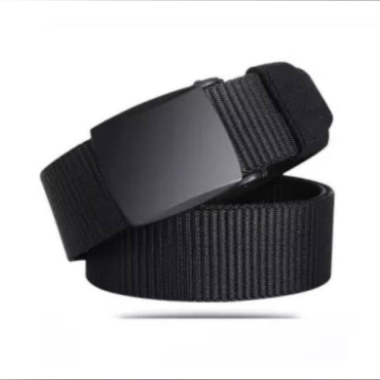 Premium Nylon Canvas Belt– Heavy-Duty, Casual Style (Black)