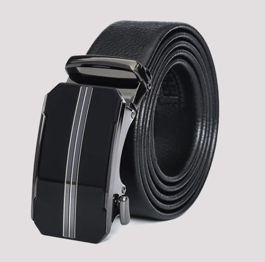Auto Lock Men’s Belt – Classic Design, Easy Slide Buckle