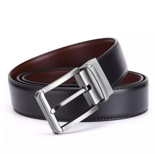 2-in-1 Reversible Leather Belt – Dual-Sided Style for Men