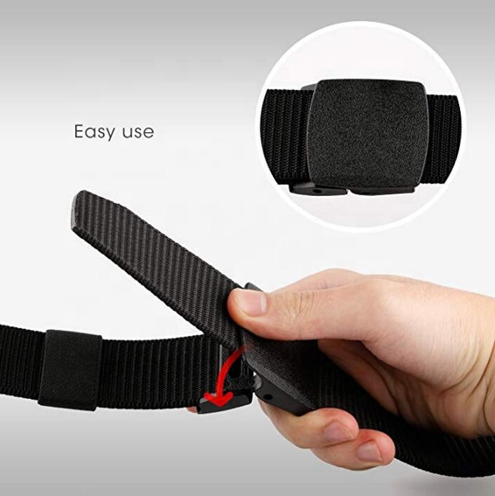 Premium Nylon Canvas Belt– Heavy-Duty, Casual Style (Black)