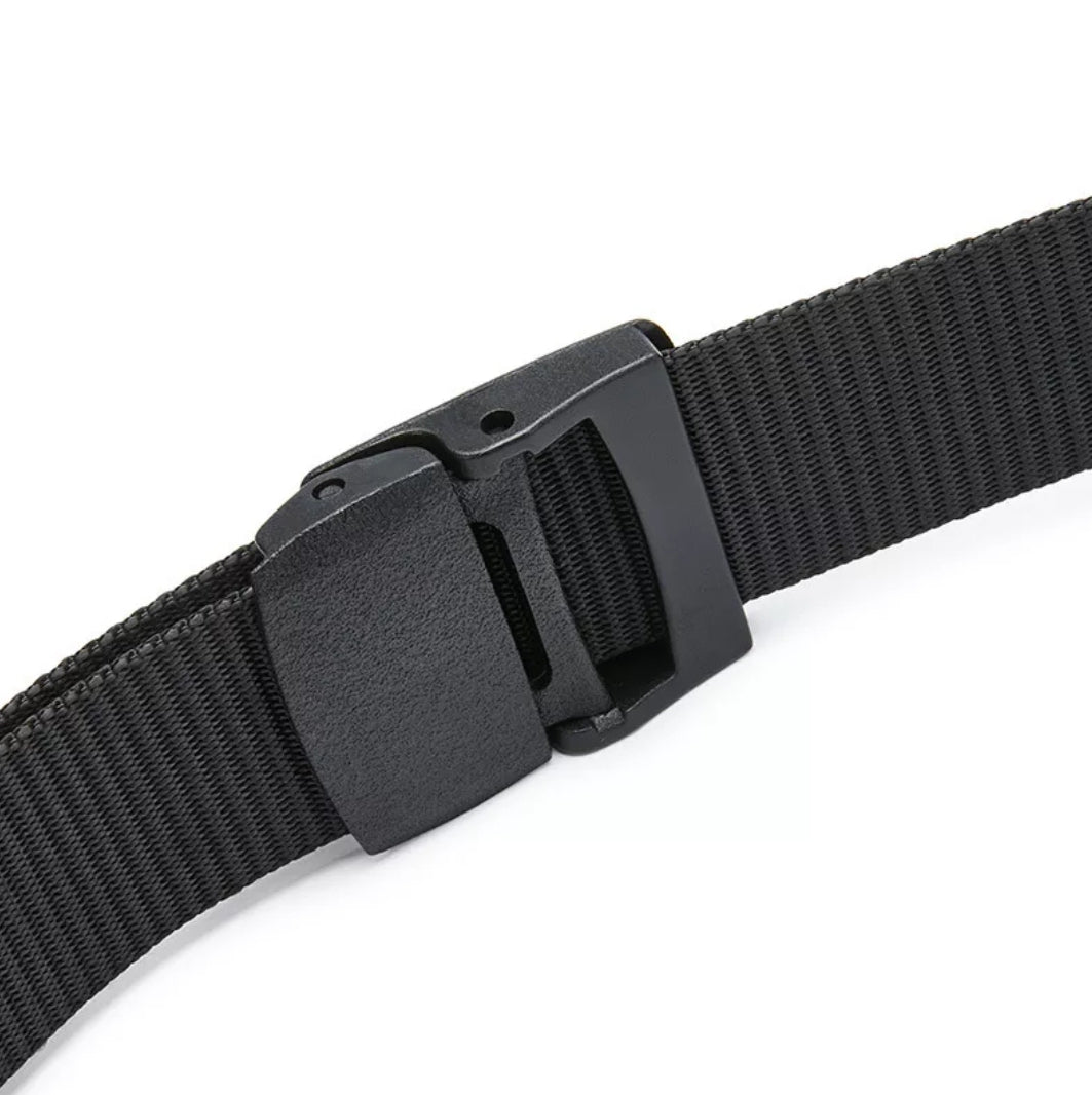 Premium Nylon Canvas Belt– Heavy-Duty, Casual Style (Black)